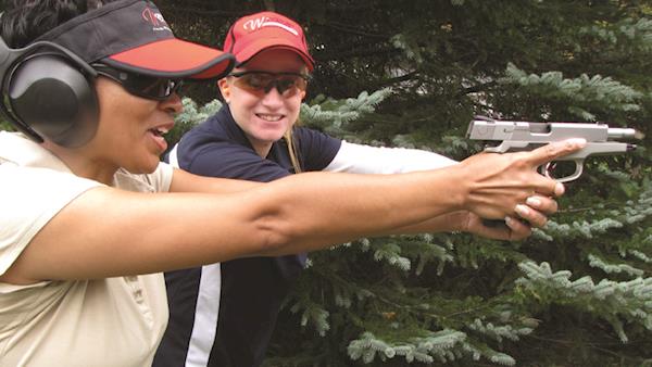 Women On Target Instructor with a Student